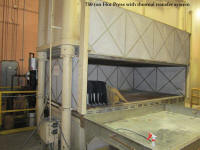 used Sheridan Grey 750 ton molding press with upward acting bolster and cooling tower for sale