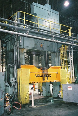 1500 Ton Press Hydraulic Compression Molding Erie 4 Post Valu-Mold