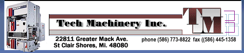 Tech Machinery Sales is a machinery broker and sales operation